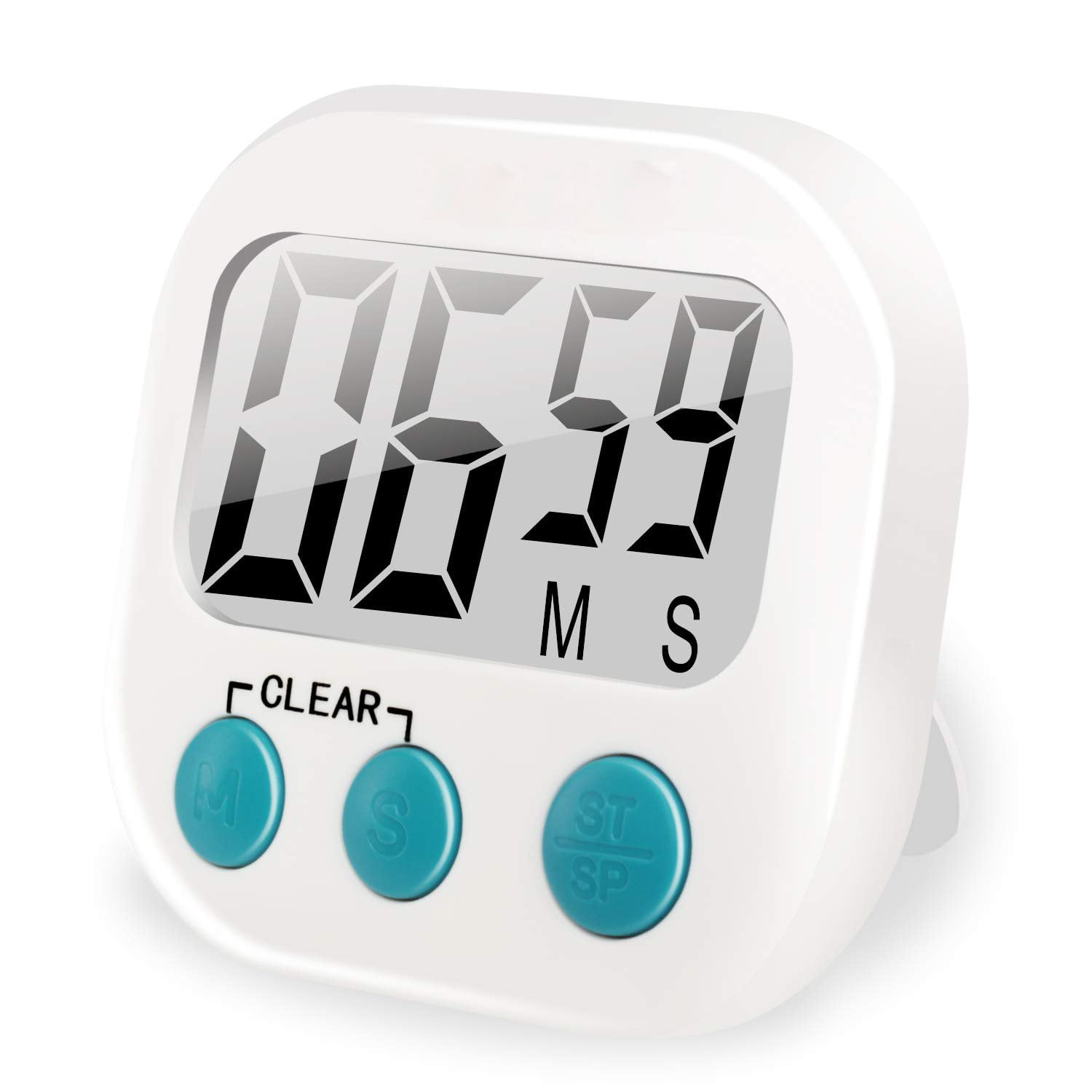 1Pack Small Digital Kitchen Timer Magnetic Back and ON/Off Switch ...
