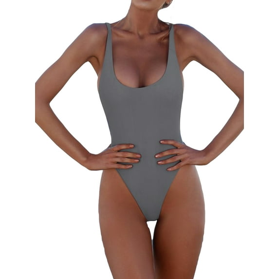 Women One-Piece Monokini Swimwear Push-up Padded Bikini Swimsuit Bathing Suit