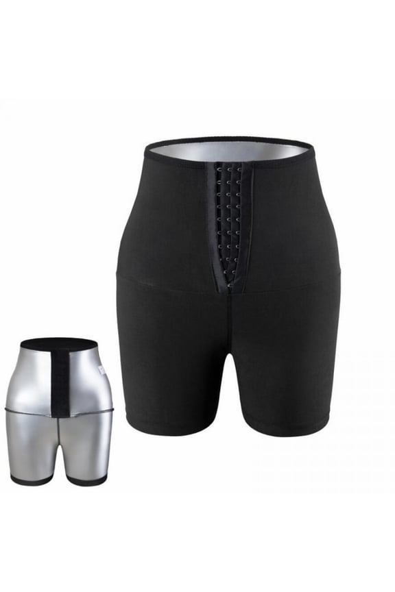 [Big Clear!]Hot Thermal Sweat Sauna Body Shapers Slimming Capris Pants High Waisted Scrunch Sauna Pants Butt Fitness Gym Workout Yoga Plus Size Leggings For Women