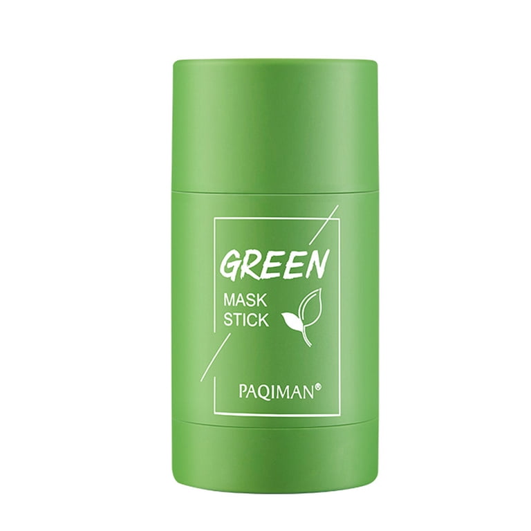 Green Tea Stick Facial Cleanser Mask, Beauty Skin Care for Acne