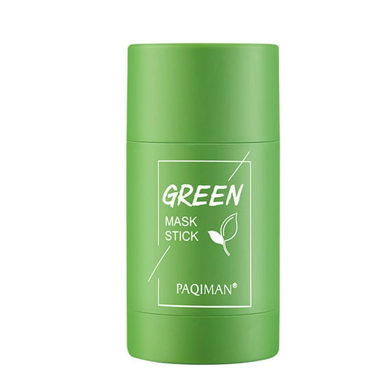 Green Mask Stick for Face Clean Pore Dirt Green Tea Stick Mask Blackhead Acne Face Mask Green Tea Cleansing Mask Hydrating Face Masks Clay Mask Deep Cleansing Skin Care Mud Mask