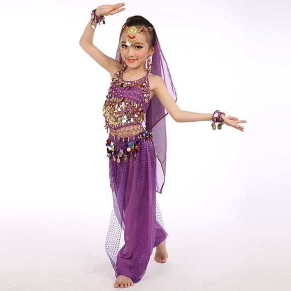 Handmade Children Girl Belly Dance Kids Belly Dancing Egypt Dance Cloth Streetwear Outfits