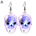 thumbnail image 1 of Halloween Earrings Pumpkin Glow Drop Dangle Earrings Hook Earrings LED Light Nightclub Party Accessories for Women Q8Z7, 1 of 9