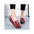 thumbnail image 1 of GENILU Women's Slip on Leather Loafers Comfortable Driving Casual Flat Shoes Silver Size 4-13, 1 of 7