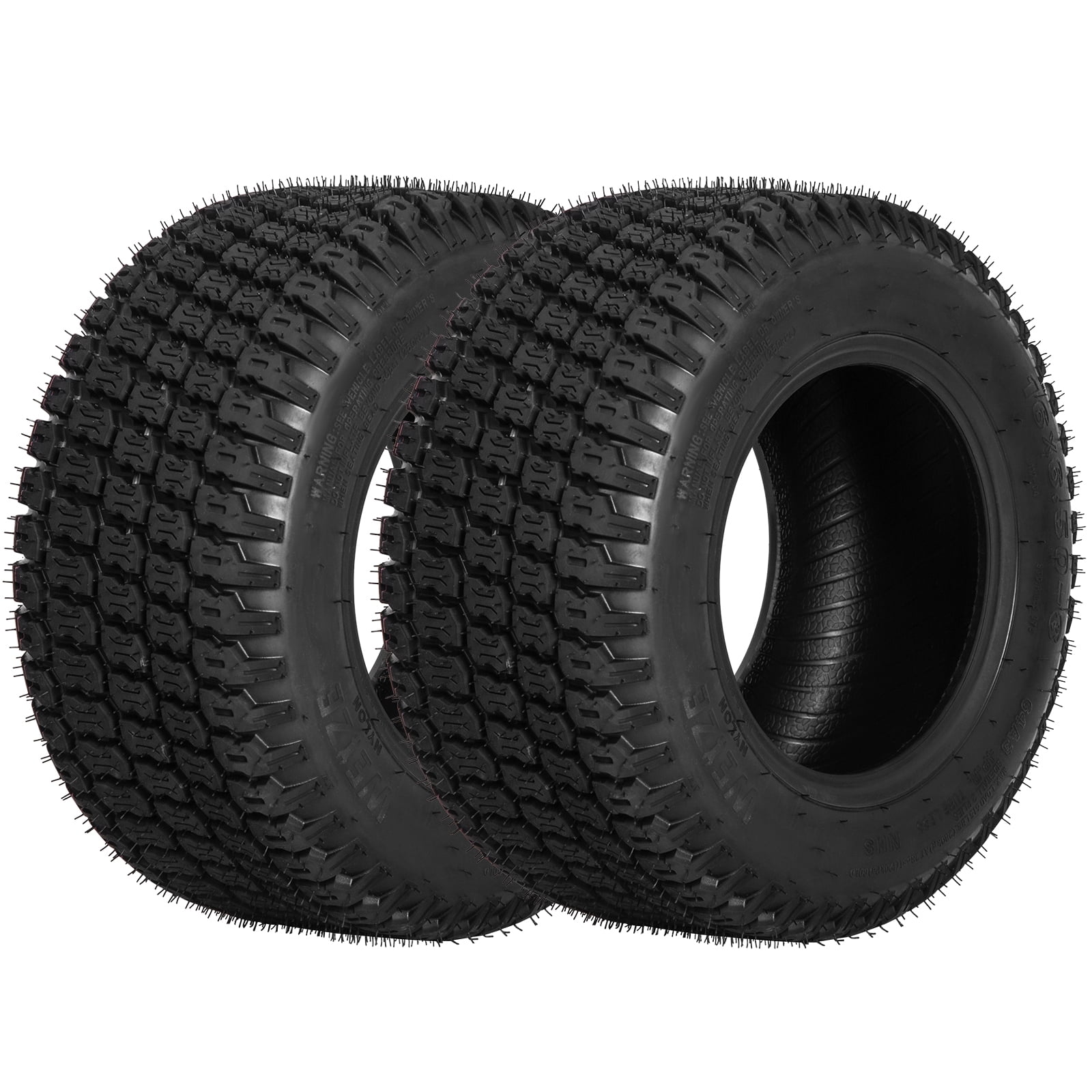 1autodepot 16x6.50-8 Lawn Mower & Tractor Turf Tire, 4 Ply Tubeless ...