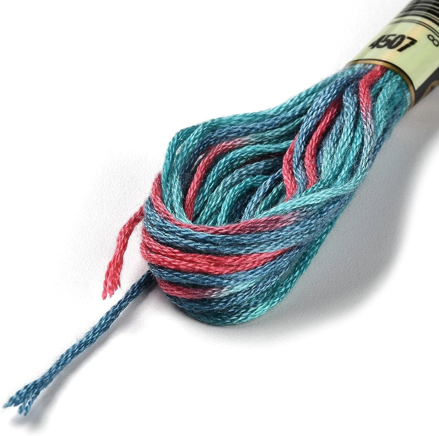 1bag 10 Skeins 6-Ply Polyester Embroidery Floss Cross Stitch Threads ...