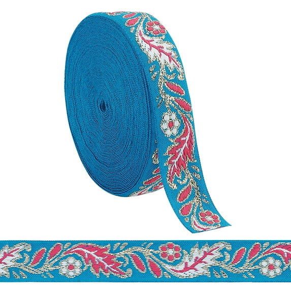 1bag 10 Yards Ethnic Style Embroidery Polyester Ribbons Jacquard Ribbon ...