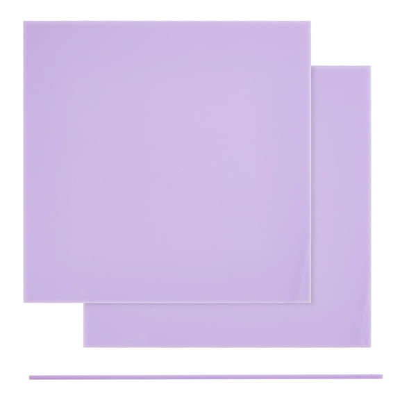 1bag 2 Sheets 20cm Square Purple Opaque Acrylic Panel 3mm Die Cutting Plate Glossy Plexiglass sheet for Handcraft Photography DIY Display Projects Acrylic