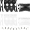 thumbnail image 1 of 1bag 40 sets 2 Sizes Easel Back Picture Frame Easel Back with 100 pcs Screws Acrylic Black & White Frame Easel Back Support Photo Frame Easel Back Stand for Photo Picture Frames, 1 of 7
