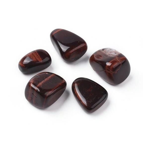 1bag 5pcs Tiger Eye Beads Tumbled Stone Vase Filler Gems Dyed & Heated No Hole/Undrilled Nuggets 20~35x13~23x8~22mm