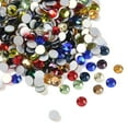 thumbnail image 1 of 1bag Glass Flat Back Rhinestone Grade A Back Plated Faceted Half Round Mixed color 3~3.2mm about 1440pcs/bag Multi-color, 1 of 3