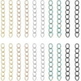 thumbnail image 1 of 1box 100pcs 5 colors 304 Stainless Steel Curb Chains Extender End Chains Mixed color 25mm Link: 4x3x0.5mm 20pcs/color, 1 of 7