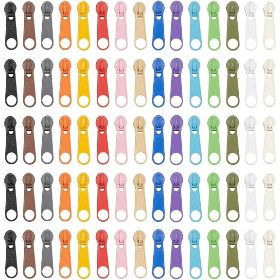 1box 15 colors Zip Puller 150pcs Zipper Pull Replacement Detachable Zip Pulls Zipper Sliders for Jacket Luggage Purses Bags Jackets Craft Sewing