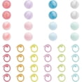 thumbnail image 1 of 1box 16pcs Knitting Needle Stoppers 24pcs Knitting Stitch Marker Rings Round Ball Beads Needle Point Protectors with a Storage Box Knitting Supplies Accessories for DIY and Handmade Crafts, 1 of 5