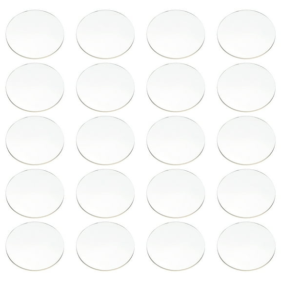 1box 20 pcs 2.4x2.4inch Circular Acrylic Model Bases Clear Display Pedestal Transparent Figure Stands Flat Round Model Display Base for Wargaming Boardgaming Collectible Figures Table Game Acrylic