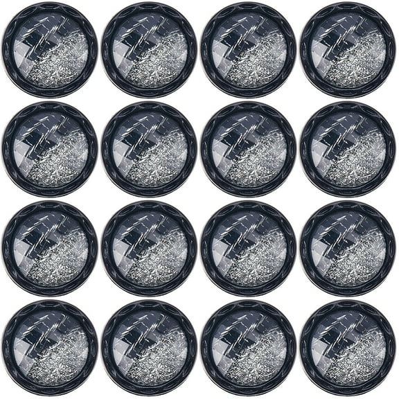 1box 20pcs 25mm Beveled Cut Glass Shiny Sewing Shank Buttons Silver Resin Shank Button for DIY Sewing Crafts Sweater Uniform Blouse Jacket Clothing Hat Embellishments Jewelry Making Supplies Resin