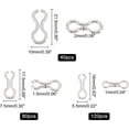 thumbnail image 1 of 1box 240pcs 3 Size Fishing Sinker Eyes Eyelets Fishing Lures Eyelet Stainless Steel 8-Shaped Loops Eyelets Swivels Clip for Lead Weights Moldss Tackle Accessories, 1 of 4
