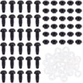 thumbnail image 1 of 1box 30 sets Plastic Dog Safety Craft Noses with Spacer for DIY Doll Toys Puppet Plush Animal Making Black 15x8x6.5mm, 1 of 7