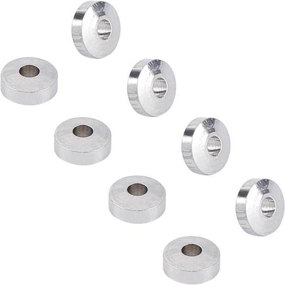 1box 304 Stainless Steel Spacer Beads Flat Round Stainless Steel color 5x2mm Hole: 1.6mm 100pcs/box