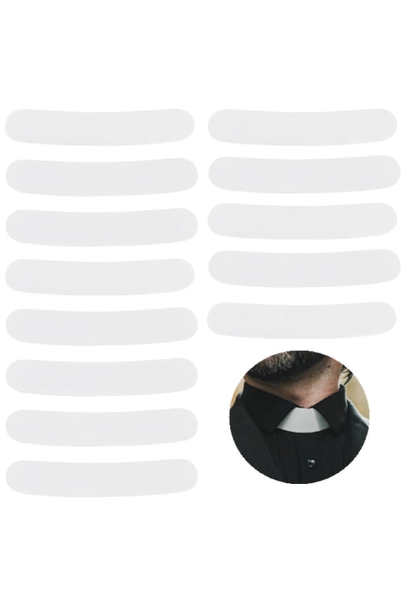 1box 50pcs Plastic Tab Collar for Clergy Shirt White Priest Collar Collar Lining Stay White 29x159x1mm Plastic