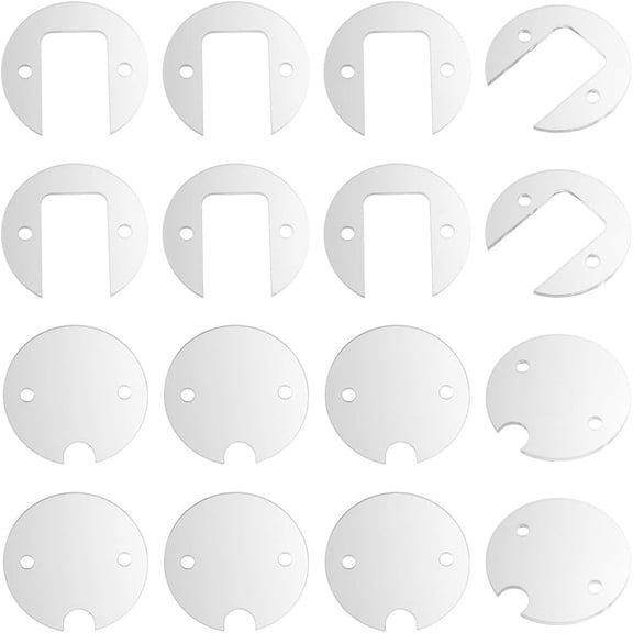 1box 8 sets Transparent Acrylic Blank Tumbler Topper Removable Mason Jar Insert 3D Tumbler Lid Base Ice & Fruits Tumbler Disc Clear 67x3mm Hole: 6mm 2 styles 1pc/style 2pcs/set