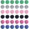 thumbnail image 1 of 1box AHADERMAKERS 60pcs 6 colors Resin Rhinestone Beads with Acrylic Round Beads Inside for Bubblegum Jewelry Mixed color 16x14mm Hole: 2~2.5mm 10pcs/color, 1 of 6