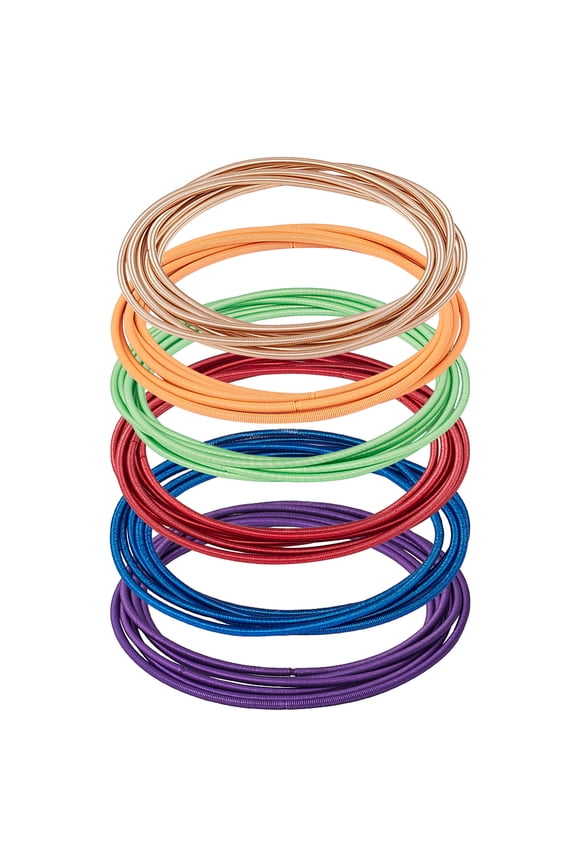 1box Guitar String Bracelets Stackable Bracelets Rainbow Coil Bracelets for Jewelry Making LGBT Pride Month