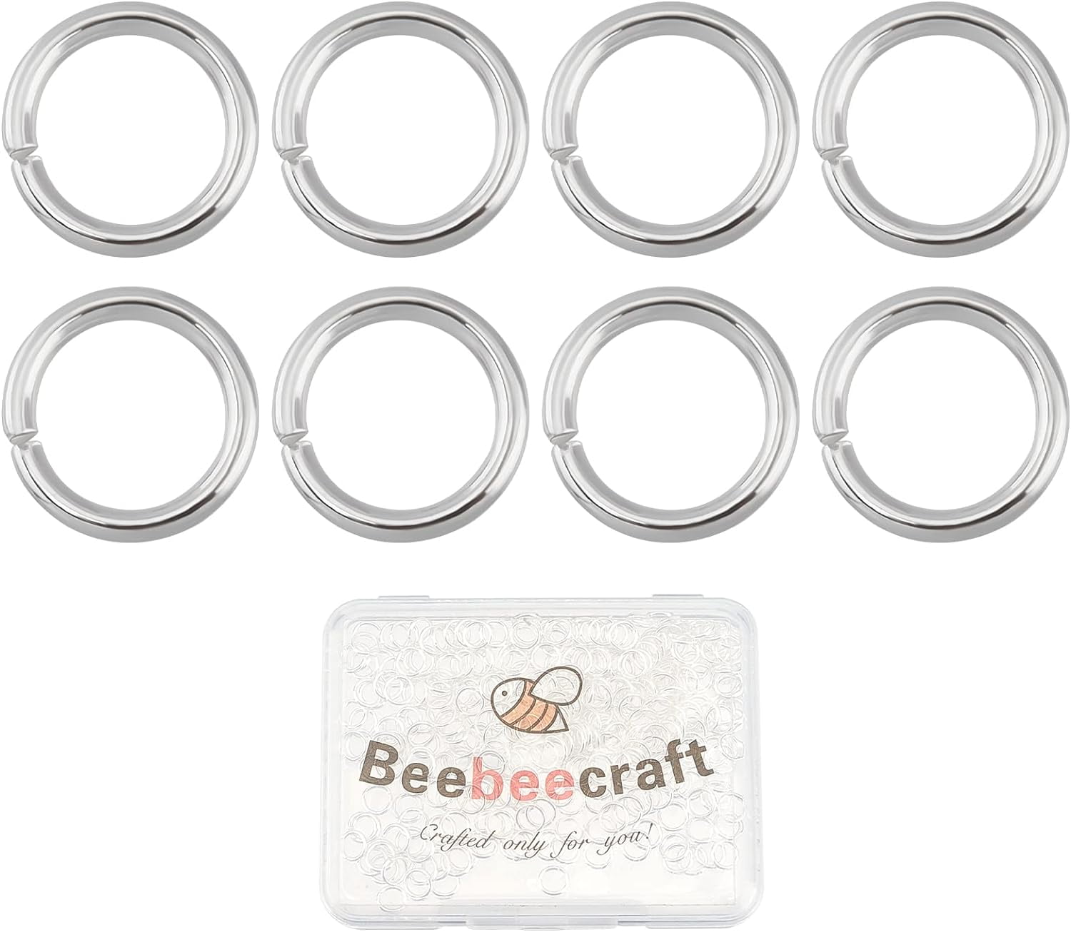 1box Rack Plating Brass Jump Rings Open Jump Rings Long-Lasting Plated ...