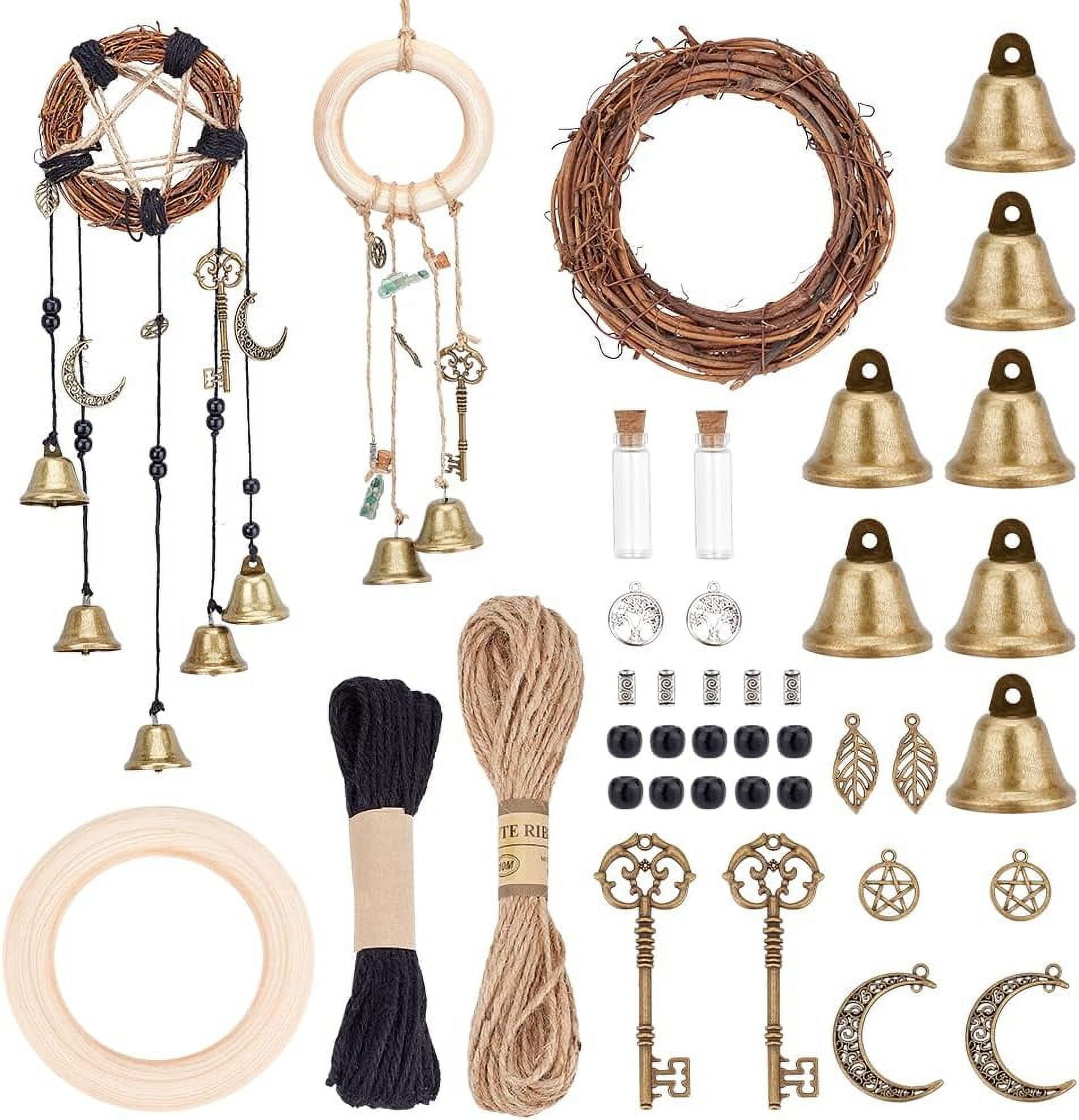 Royelux Witch Bells Protection Hanger Handmade Wreath Wind Chimes Home – Royale Basic