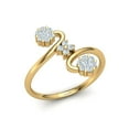 thumbnail image 1 of 1carat Round Cut Diamond Prong Fancy Forever Ladies Engagement Ring Bridal Solid 10K Gold JK I1, 1 of 3