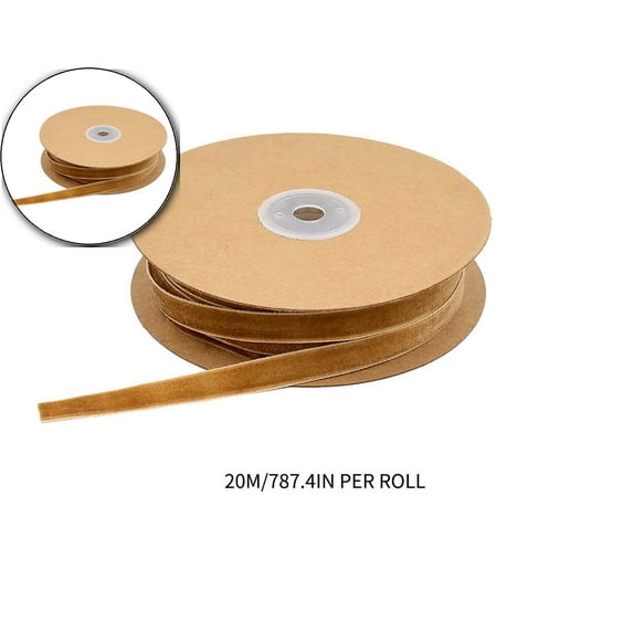 1cm Velvet Flocking Ribbon for DIY Crafts Jewelry Gift Wrapping Christmas Wedding Decorations