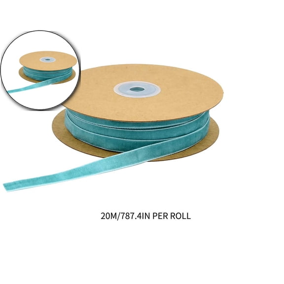 1cm Velvet Flocking Ribbon for DIY Crafts Jewelry Gift Wrapping Christmas Wedding Decorations