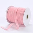 thumbnail image 1 of 1cm Velvet Ribbon 50 Yards Flocking DIY Bow Accessories Jewelry Gift Wrap Christmas Tree Decor Craft Wedding Party Elegant Soft Trim for Clothing Packaging Floral Arrangements, 1 of 2