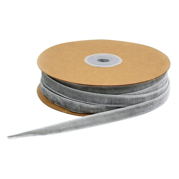 1cm Velvet Ribbon Roll, Narrow Flocking Ribbon, Detailed Craft Ribbon, Small DIY Project Ribbon, Holiday Decoration Ribbon, Gift Wrapping Accent, 20 Meter Ribbon Supply, Fine Decorative Trim