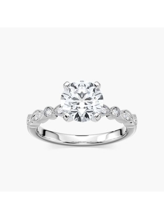 1ct-2.5ct Amore Vintage Engagement CVD Lab Grown Diamond Ring in Platinum