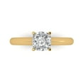 thumbnail image 1 of Solitaire Engagement Ring for Women - 1ct Moissanite in 14K Yellow Gold Promise Ring, 1 of 6