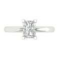 thumbnail image 1 of Solitaire Engagement Ring for Women - 1ct Moissanite in 14K White Gold Promise Ring, 1 of 8