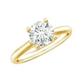 thumbnail image 1 of Rosec Jewels 1ct Lab Grown Diamond Ring for Engagement, Cathedral Setting Ring, EF-VS Grade, 10K Yellow Gold, US 8.00, 1 of 9