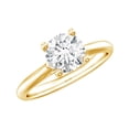 thumbnail image 1 of Rosec Jewels 1ct Lab Grown Diamond Ring for Engagement, Cathedral Setting Ring, EF-VS Grade, 14K Yellow Gold, US 4.50, 1 of 9