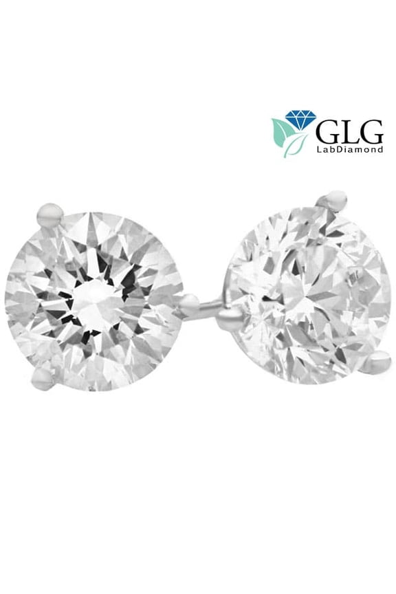 1ct Lab Grown Martini Diamond Studs