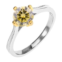 Moissanite Engagement Rings for Women 2ct D Color VVS1 Clarity Diamond ...