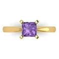 thumbnail image 1 of Solitaire Engagement Ring for Women - 1ct Simulated Alexandrite in 14K Yellow Gold Promise Ring, 1 of 6