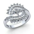 thumbnail image 1 of 1ctw Round Cut Diamond Ladies Bridal Flower Anniversary Engagement Ring Solid 10K Rose, White or Yellow Gold J SI2, 1 of 3