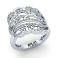 thumbnail image 1 of 1ctw Round Cut Diamond Ladies Bridal Interlinked Anniversary Wedding Band Solid 14K Rose, White or Yellow Gold IJ SI2, 1 of 3
