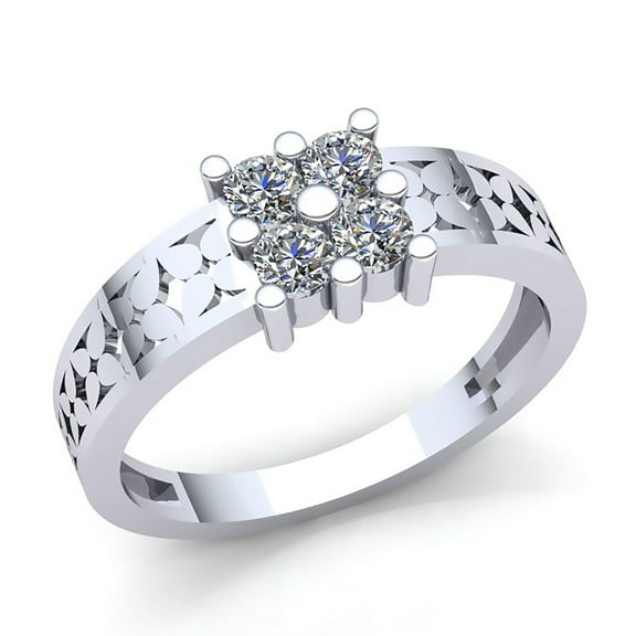 1ctw Round Cut Diamond Mens Stylish Engagement Anniversary Ring Solid 10K Rose, White or Yellow Gold H SI2