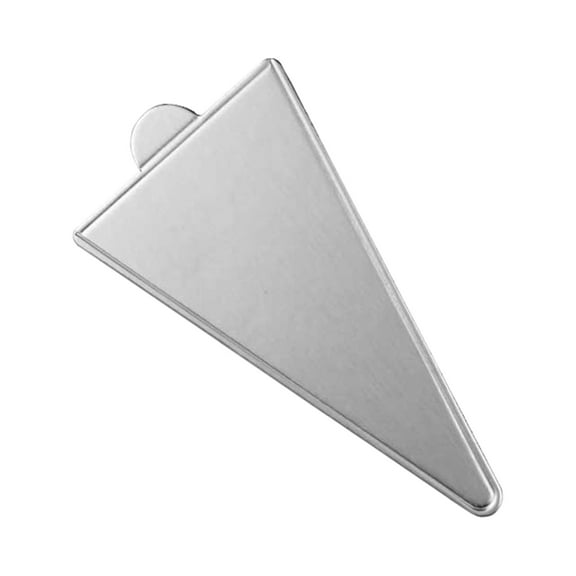 1dingdeals 600 Silver Triangle Cake Slice Board 2.5 Inch x 4.5 Inch
