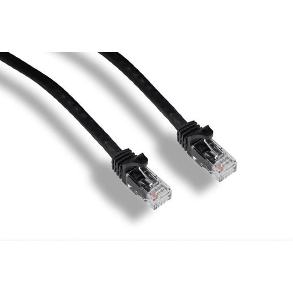 1ft Augmented Cat6 Cat6A Snagless 10G UTP Cooper Ethernet Patch Cable Molded Black