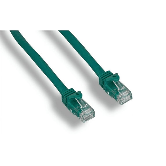 1ft Augmented Cat6 (Cat6a) Snagless 10G UTP Cooper Ethernet Patch Cable Molded Green