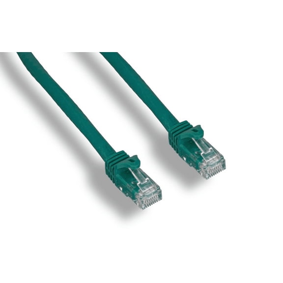 1ft Augmented Cat6 (Cat6a) Snagless 10G UTP Cooper Ethernet Patch Cable Molded Green