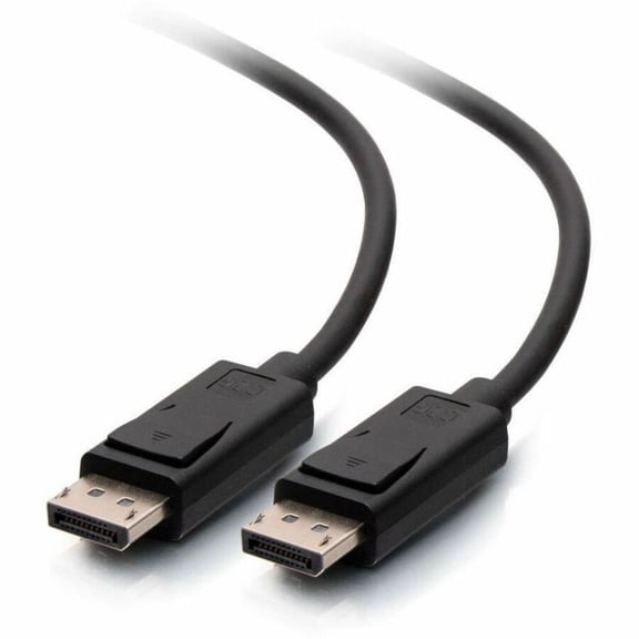 C2G 1ft (0.3m) DisplayPort™ Cable with Latches 4K 60Hz UHD M/M, Black